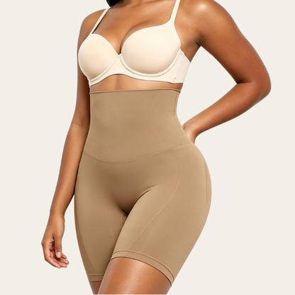 Women Seamless High Waist Sculpting Shorts Tummy & Thigh Slimming Shapewear