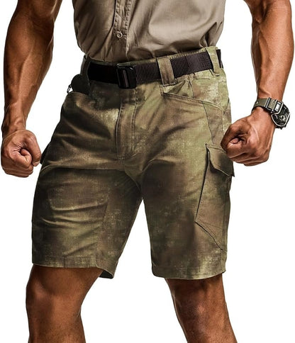 Men's Lightweight Water Resistant Golf Shorts, Stretch Tactical Work Shorts with Multi-Pocket