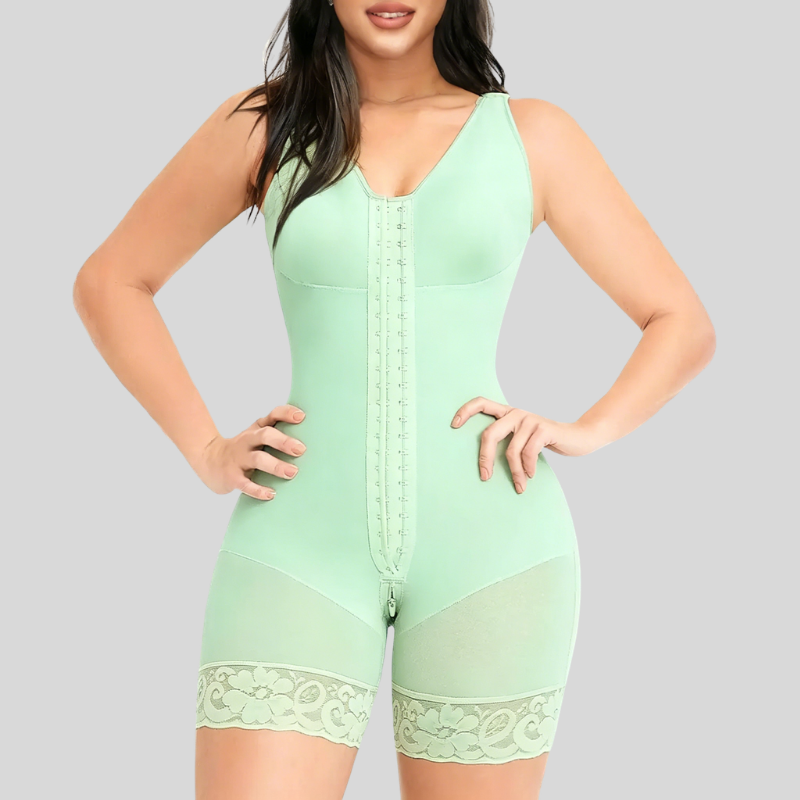 Women Full Tummy Control Hook Closure Butt Lifter Shapewear