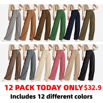 🔥Last Day Promotion🔥Women's High-Waist Loose Wide Leg Pants