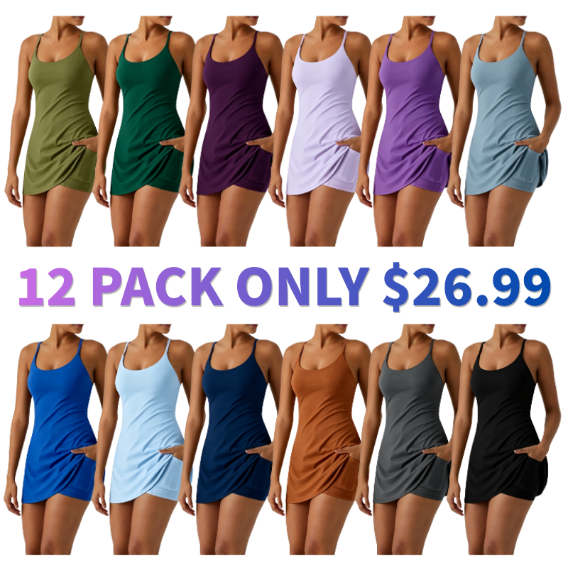 Women's Backless Athletic Dress