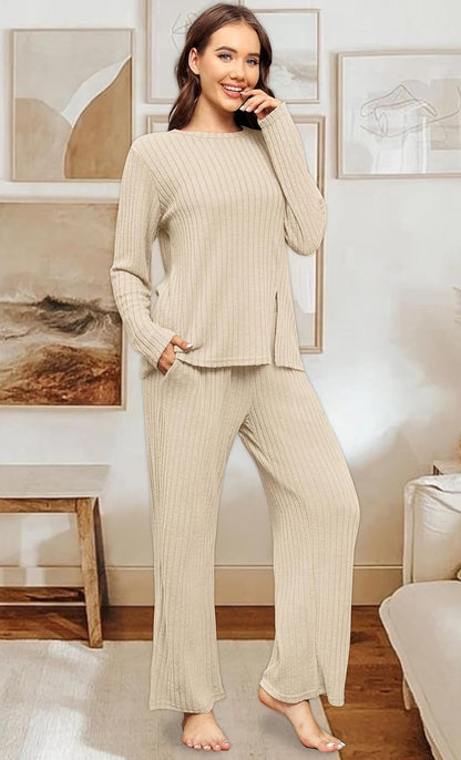 FACTORY SALE Womens Two Piece Outfits Lounge Sets Cozy Sweater Loungewear with Pockets 2025