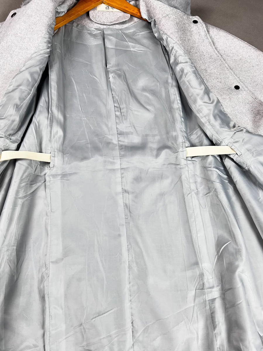Wool Belted Cape - The Ultimate Statement in Elegant Outerwear