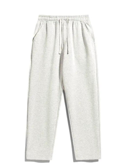 Men's Regular Fit Solid Drawstring Waist Sweatpants
