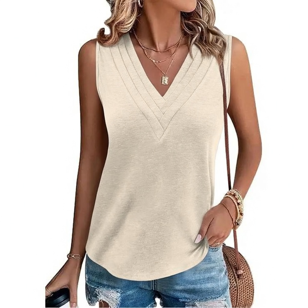 Last day🔥🔥Women V Neck Tank Tops Dressy Casual Summer Loose Fit Sleeveless Shirts