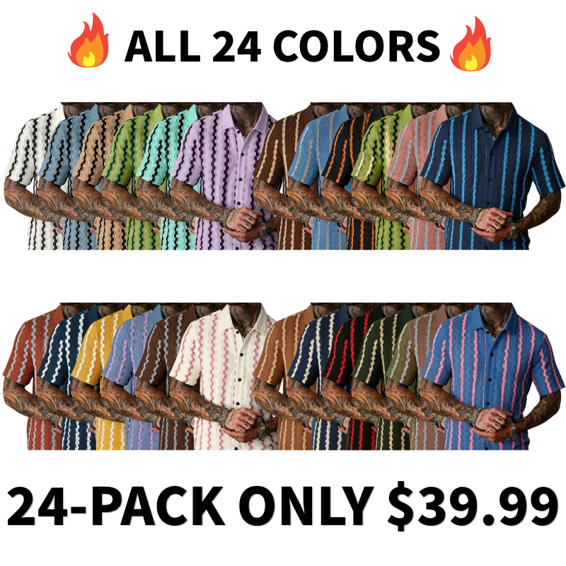 Men's Casual Plaid Stretch Short Sleeve Shirt