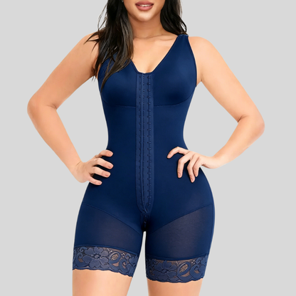 Women Full Tummy Control Hook Closure Butt Lifter Shapewear