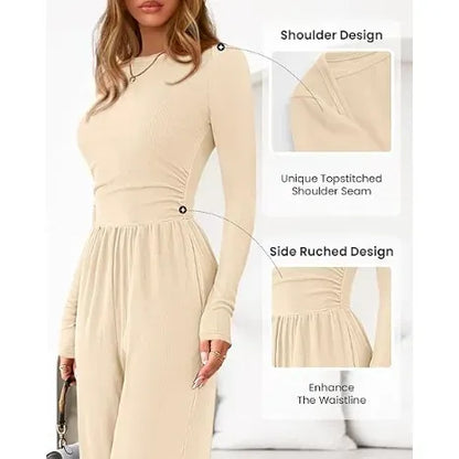🔥Last Day 89% OFF🔥Women's Winter Set – Warm Top & Wide-Leg Pants