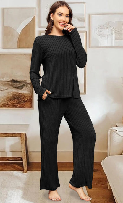 FACTORY SALE Womens Two Piece Outfits Lounge Sets Cozy Sweater Loungewear with Pockets 2025