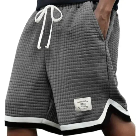 Men's Waffle Knit Casual Summer Shorts