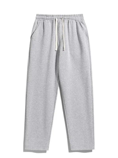 Men's Regular Fit Solid Drawstring Waist Sweatpants