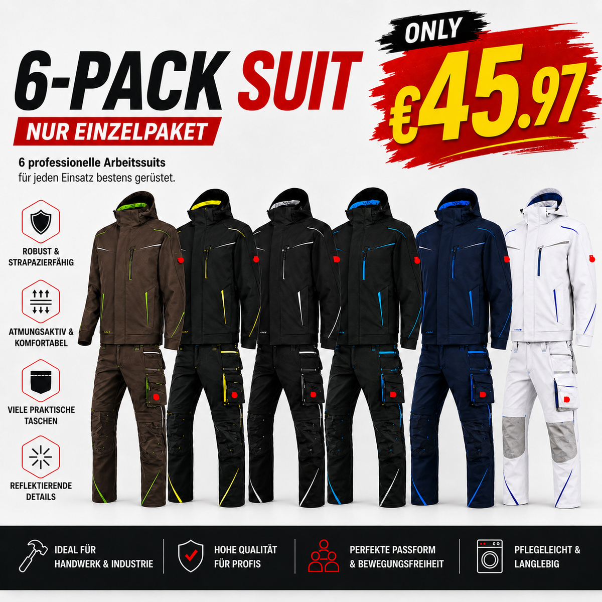 Letzter Verkaufstag-Softshelljacke x Bundhose Set