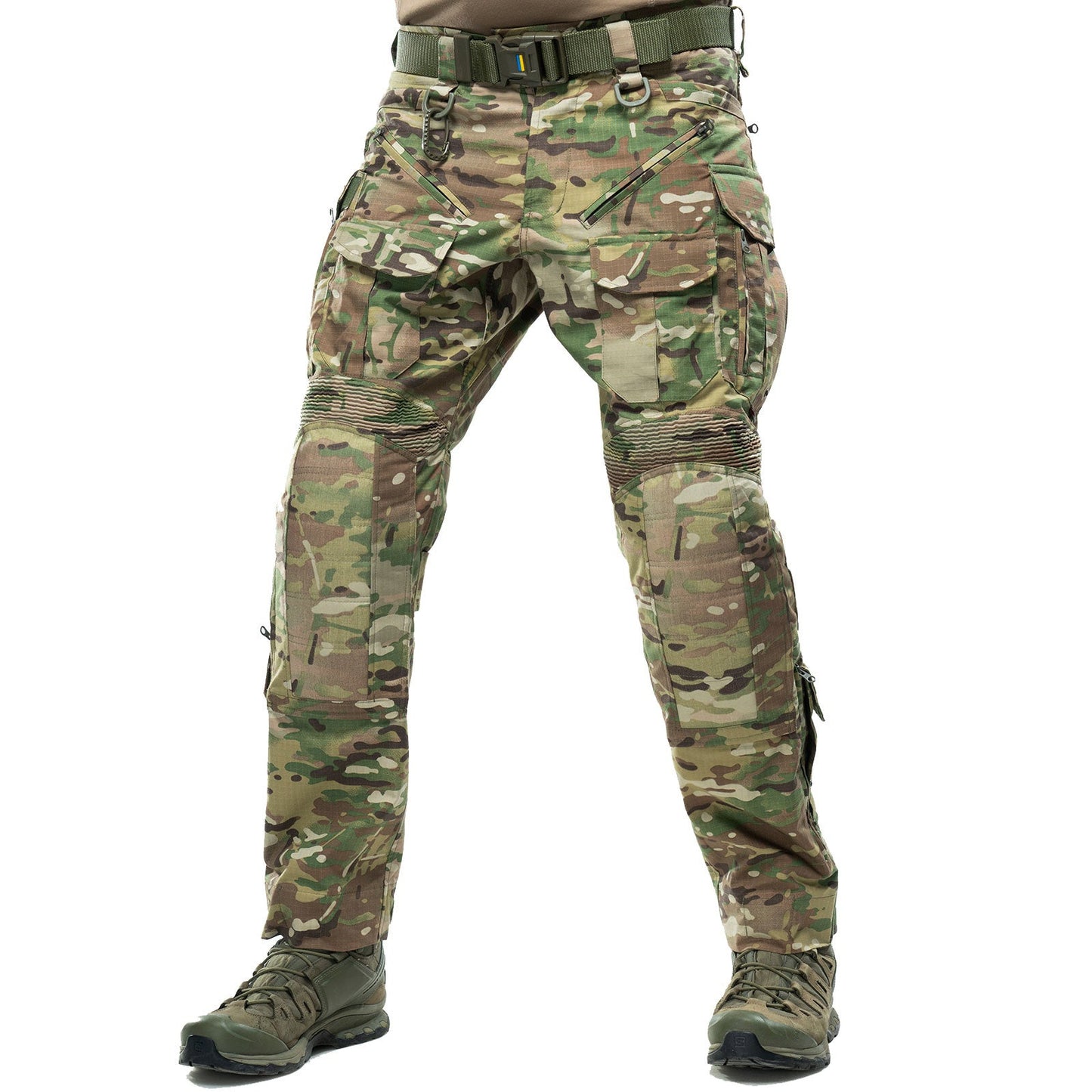Military Camo Rip‐Stop Tactical Trousers