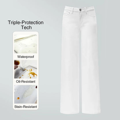 Women's Mid-low Rise Baggy Stretchy Jeans