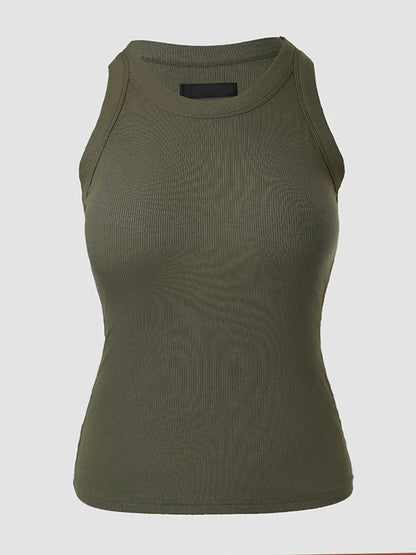 🔥 $24.99-Women's Ribbed Tank Tops with Shelf Bra