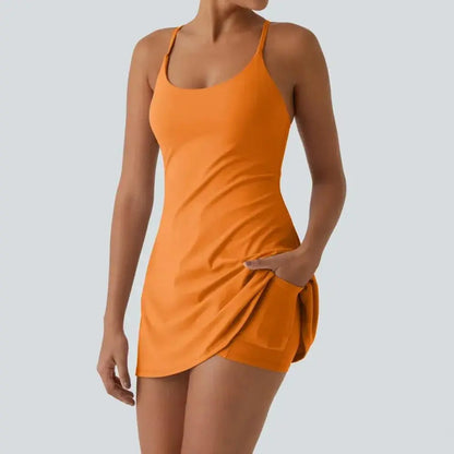 😍Promotion Day💥Backless Sleeveless Dresses With Pockets