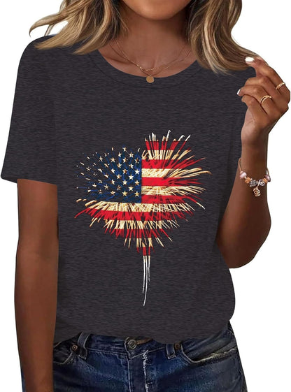 Women's American Patriotic Shirt XS-5XL