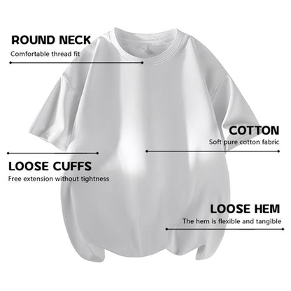 100% Cotton Crew Neck T-Shirts Set