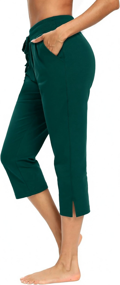 Summer Loose Jogger Capris with Pockets