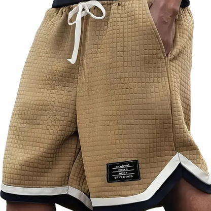 Men's Waffle Knit Casual Summer Shorts