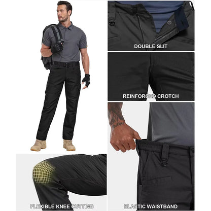 🔥Men's Ripstop Water-Resistant Cargo Pants,Ripstop Water Resistant Hiking Work Pants