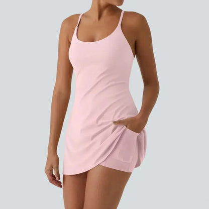 😍Promotion Day💥Backless Sleeveless Dresses With Pockets