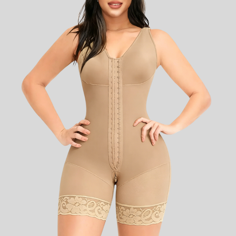 Women Full Tummy Control Hook Closure Butt Lifter Shapewear