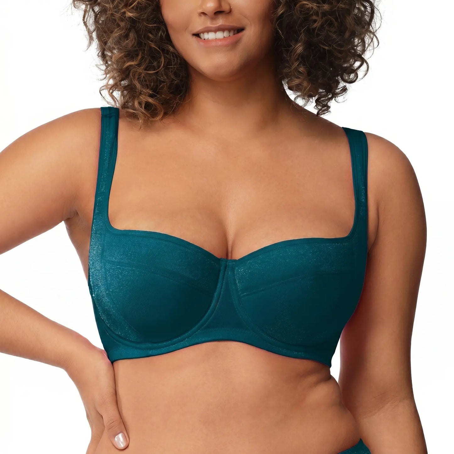 Starry Night Plus Size 4mm Lightly Padded Balconette Bra