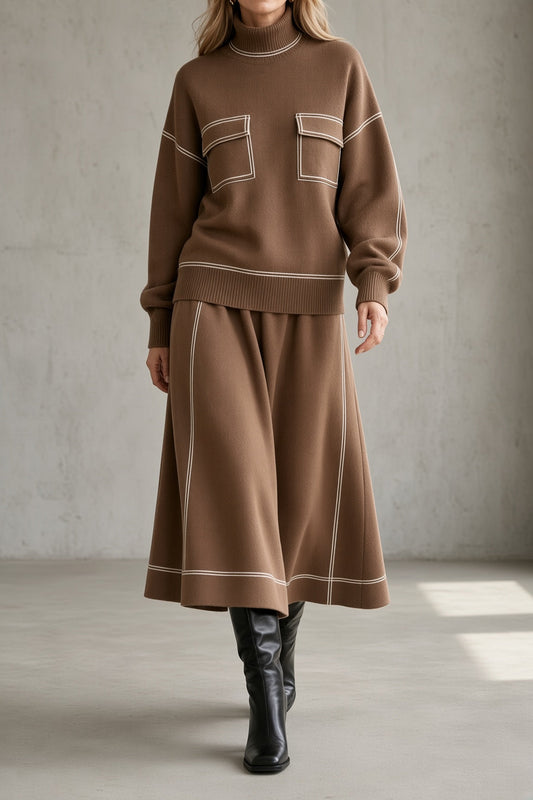 Utility Pocket Turtleneck Co-ord