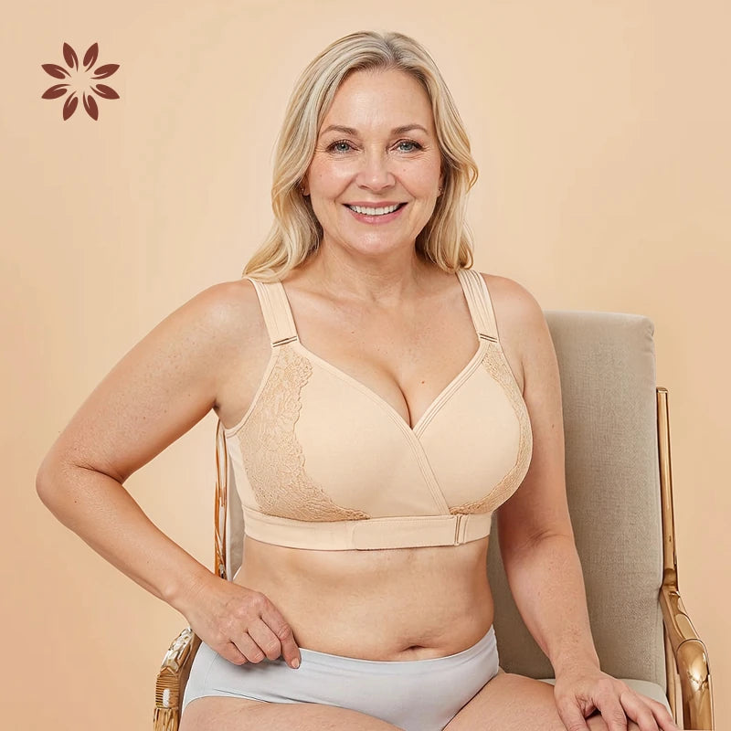 Veracomfort - Velcro Front-Wrap & Straps Adaptive Comfort Bra